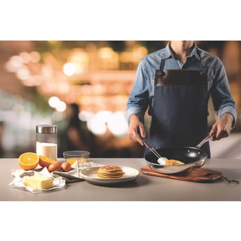 Frigideira Tramontina Grano 20 cm 1,2 L Aço Inox com Corpo Triplo Rev. Interno Antiaderente 62155207