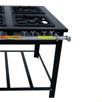 Fogão Industrial Venâncio Maxi 4 Queimadores Duplos M4 15176