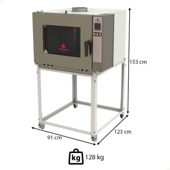 Forno Turbo Industrial Progás A Gás PRP-5000 NL New Light Com Vapor Bivolt