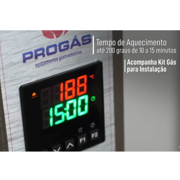 Forno Turbo Industrial Progás A Gás PRP-5000 NL New Light Com Vapor Bivolt