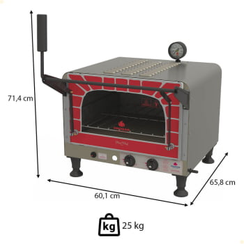 Forno A Gás Refratário Progás Mini Chef de Bancada PRP-400G Style G2 P37864