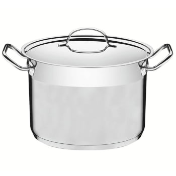 Caldeirão Professional Tramontina Fundo 20 Cm 4,6 L Aço Inox com Tampa e Fundo Triplo 62625201
