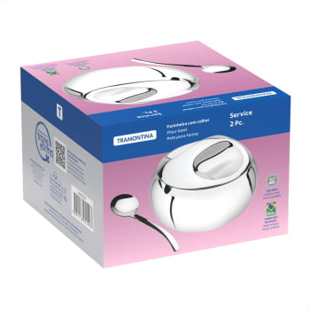 Kit Jogo para Farinha Tramontina Service em Aço Inox 14 cm 2 Peças 64400520