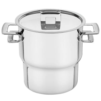 Cuscuzeira Tramontina Brava 14 cm 2,1 L em Aço Inox com Alças e Tampa 62419140