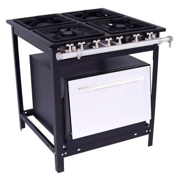Fogão Industrial A Gás Venâncio Extra 4 Bocas 2 Simples E 2 Duplas 30x30 Com Forno E4 14904 Fogão Industrial A Gás Venâncio Extra 4 Bocas 2 Simples E 2 Duplas 30x30 Com Forno E4 14904