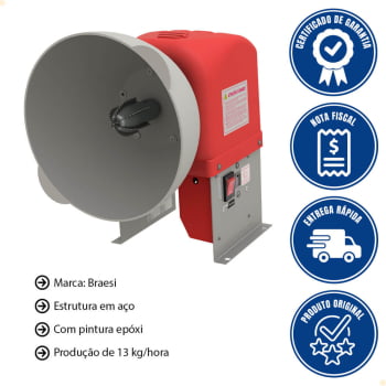 Raspador Ralador de Coco Elétrico Braesi Profissional BRC-50 G2 Bivolt 50-60HZ B12844