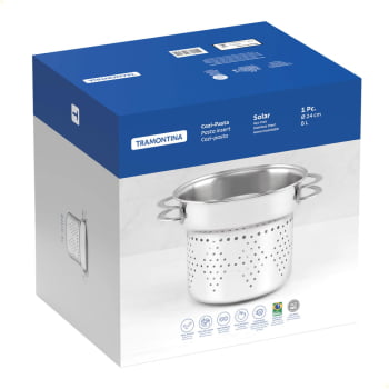 Cozi-Pasta Tramontina Solar em Aço Inox 24 cm 8 L 62514240