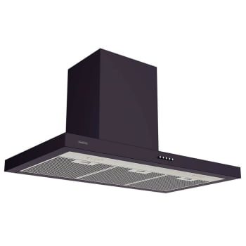 Coifa de Parede Tramontina 90cm Dritta Black 90 Aço Inox com Pintura Automotiva Preta 220 V 95800033 Coifa de Parede Tramontina 90cm Dritta Black 90 Aço Inox com Pintura Automotiva Preta 220 V 95800033