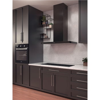 Coifa de Parede Tramontina 90cm Dritta Black 90 Aço Inox com Pintura Automotiva Preta 220 V 95800033