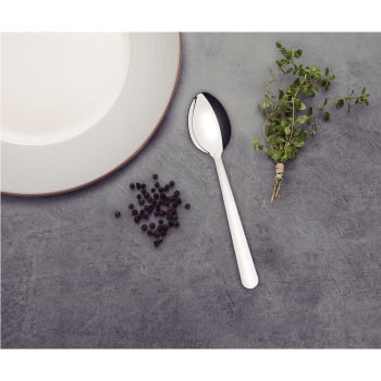 Kit 12 Colheres para Sobremesa Tramontina Malibu em Aço Inox 23736000X12