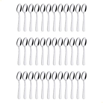 Kit 36 Colheres para Café Tramontina Búzios em Aço Inox 23758000X36 Kit 36 Colheres para Café Tramontina Búzios em Aço Inox 23758000X36