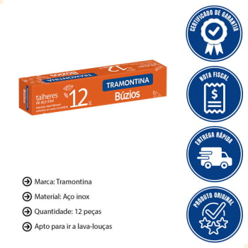 Kit 36 Colheres para Café Tramontina Búzios em Aço Inox 23758000X36