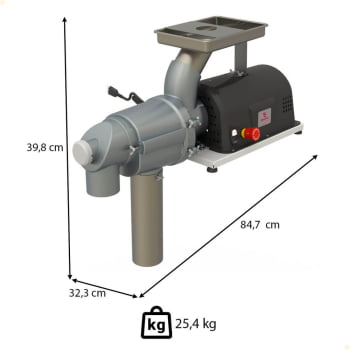 Despolpadeira de Frutas Braesi 60L DES-60 G2 2PN Industrial Bivolt 1/2CV 60HZ B14154