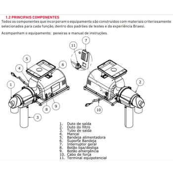 Despolpadeira de Frutas Braesi 60L DES-60 G2 2PN Industrial Bivolt 1/2CV 60HZ B14154