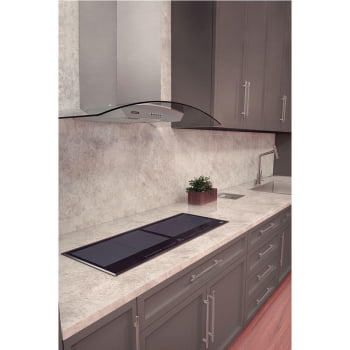 Cooktop por Indução Tramontina Slim Slider Bridge 4EI 90 em Vidro Preto 220v 94722222