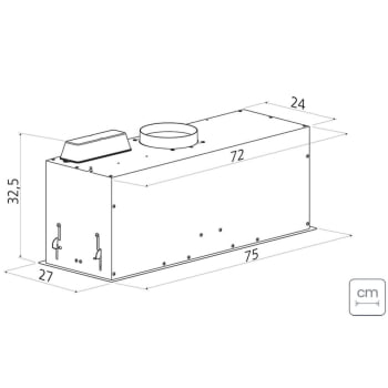 Coifa de Embutir Tramontina Incasso Aço Inox Black Steel Retangular Rev. Anti Dig 75cm 220V 95800038