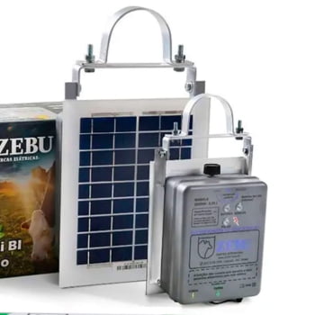 Kit Cerca Eletrica Solar Zebu com Bateria de Lítio ZS20iBI 37966
