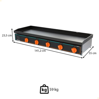 Chapa Bifeteira Deguste Luxo New Venâncio 140 Cm A Gás GLP C140N 78427