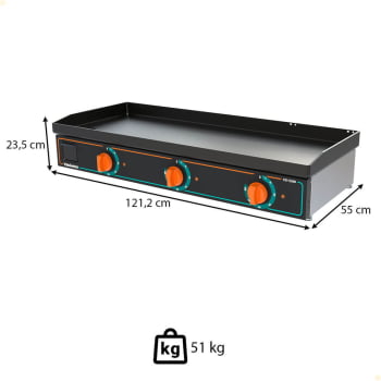 Chapa Bifeteira Deguste Luxo New Venâncio Elétrica 220V CE120N 78420