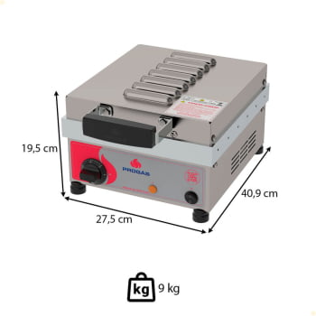 Máquina Elétrica de Crepe Suiço Palito Progás PRK-12 Style 12 Cavidades 220V P30402