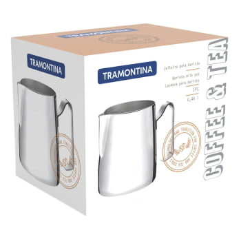 Caneca Leiteira para Barista Tramontina em Aço Inox 8 cm 440 ml 61437080