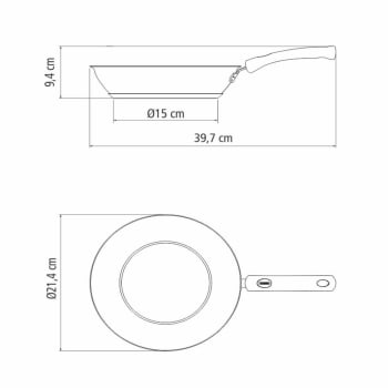 Frigideira Tramontina Solar Rasa Aço Inox F. Triplo Rev. Int. Ant. Cabo Silicone 20cm 1,3L 62135207