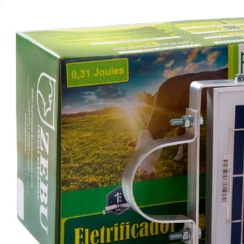 Kit Cerca Eletrica Solar Zebu com uma Bateria 7 Amperes Zebu ZS20BI 33758