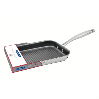 Bistequeira Frigideira Tramontina Grano Aço Inox Revestimento Int. Antiaderente 1,9L 28CM 62159287