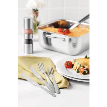 Faqueiro Tramontina Laguna em Aço Inox com Facas para Churrasco Acabamento Brilho 60 Peças 66906784