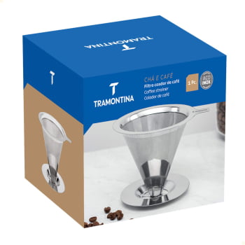Filtro Coador de Café Reutilizável Tramontina em Aço Inox 61760000