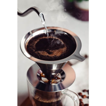 Filtro Coador de Café Reutilizável Tramontina em Aço Inox 61760000
