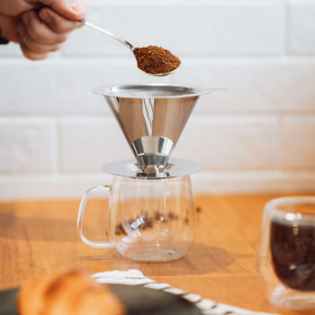 Filtro Coador de Café Reutilizável Tramontina em Aço Inox 61760000