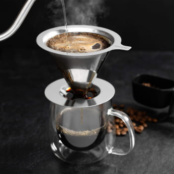 Filtro Coador de Café Reutilizável Tramontina em Aço Inox 61760000