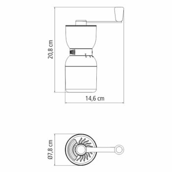 Moedor de Café Manual Tramontina em Plástico ABS com Moinho em Cerâmica 61769010