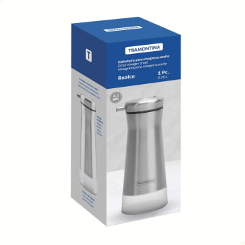 Galheteiro Tramontina em Vidro Revestido de Aço Inox Realce 0,25 L 61119100