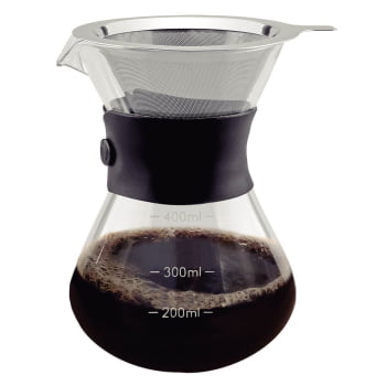 Cafeteira Tramontina com Coador Reutilizável de Aço Inox 400ml 61764060