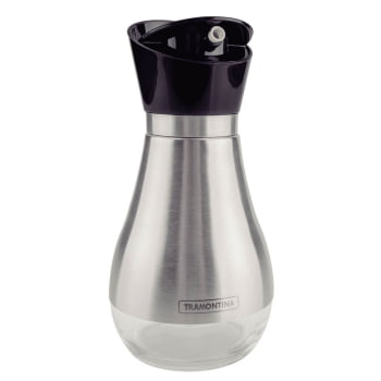 Galheteiro Tramontina em Vidro com Aço Inox Realce 0,39 L 61119110 Galheteiro Tramontina em Vidro com Aço Inox Realce 0,39 L 61119110