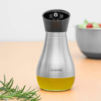 Galheteiro Tramontina em Vidro com Aço Inox Realce 0,39 L 61119110