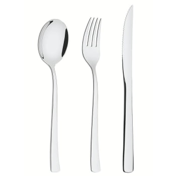 Faqueiro Tramontina Berlin Aço Inox com Facas p/ Churrasco Forjada Acab. Alto Brilho 48 Pçs 66934144