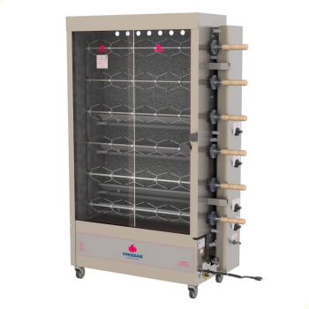 Forno Industrial Rotativo a Gás Progás Style PR-634 6 Espetos Para 30 Frangos Bivolt P25420 Forno Industrial Rotativo a Gás Progás Style PR-634 6 Espetos Para 30 Frangos Bivolt P25420