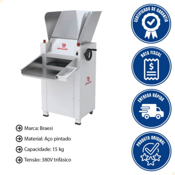 Cilindro Sovador Braesi CBS-5000 15 Kg 380V Trifásico B18819