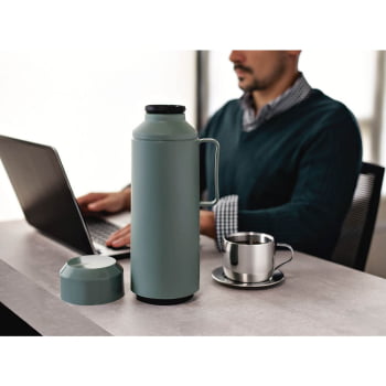 Kit para Chá e Capuccino Tramontina em Aço Inox Acabamento Brilho com Xícara Pires e Colher 18 Peças