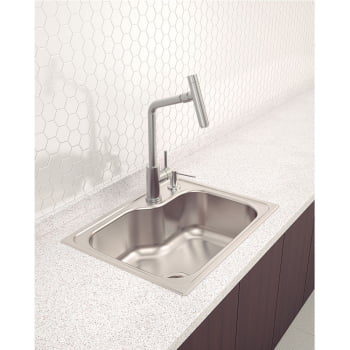 Cuba de Sobrepor Tramontina Morgana Compact 48 FX em Aço Inox Acetinado 55x42 cm c/ Válvula 93815122