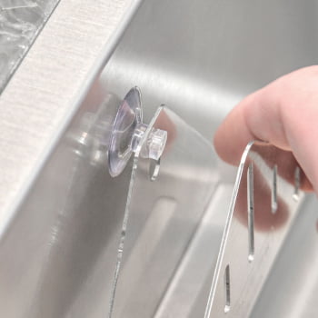 Suporte para Esponja de Lavar Louça Fixação por Ventosa Tramontina em Aço Inox 94532043