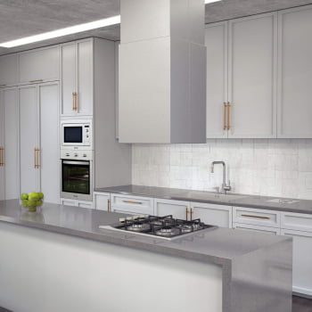 Coifa Ilha Tramontina Square Isla 40 Silent Aço Inox c/ Scotch Brite e Revest Acústico 220V 95800027