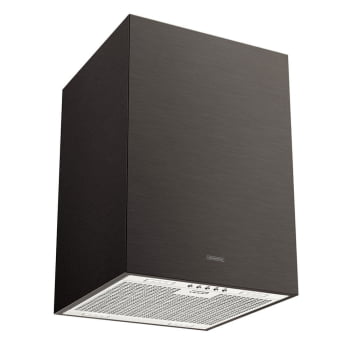 Coifa Ilha Tramontina Square Isla 40 Silent Aço Inox Black Steel e Anti Digitais 40cm 220 V 95800037