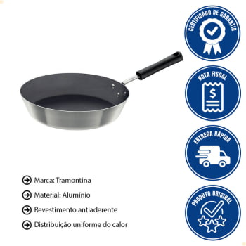 Frigideira Tramontina Profissional 32 Cm 4,9L em Alumínio Revestimento Interno Antiaderente 20895032
