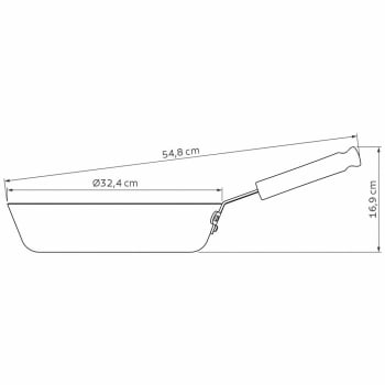 Frigideira Tramontina Profissional 32 Cm 4,9L em Alumínio Revestimento Interno Antiaderente 20895032
