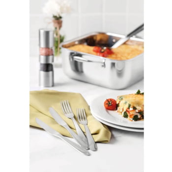 Faqueiro Tramontina Laguna Aço Inox com Facas para Churrasco em Acabamento Brilho 36 Peças 66906794