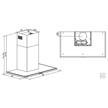 Coifa de Parede Tramontina Slim Wall 90 em Aço Inox com Acabamento Scotch Brite 90 cm 220V 95800028